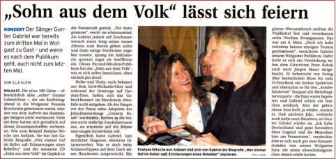 Gabriel in Wolgast / Ostseezeitung